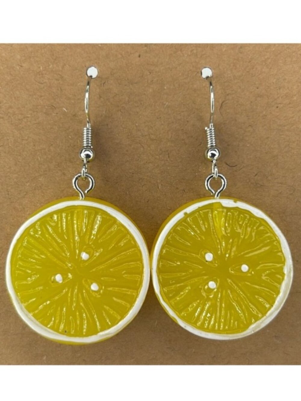Acrylic Lemon Earrings Cute Summer Fashion Jewelry